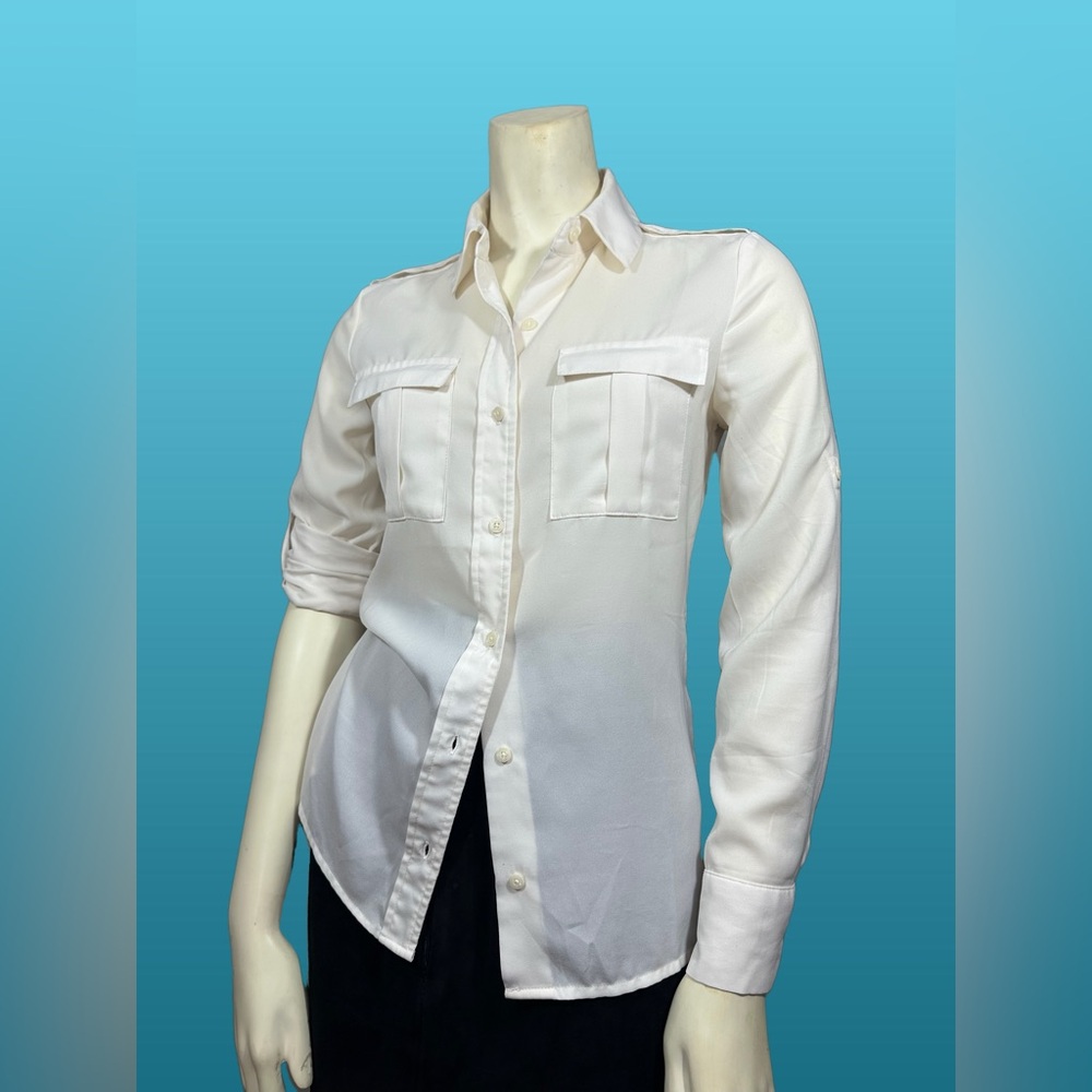 Banana Republic Factory Cream Button-Down Shirt